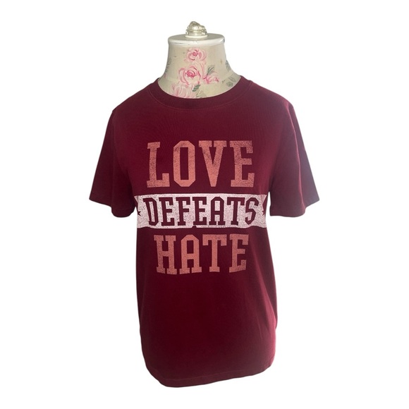 art class Other - Art Class Burgundy Love Defeats Hate Tee